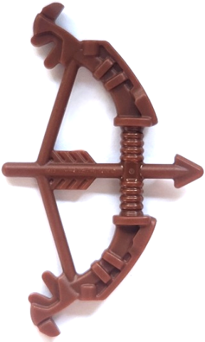 LEGO Part 5884 - Minifigure, Weapon Bow, Recurve with Ornate Limbs and 2 Small Pin Holes, Arrow Drawn (Horizon Hunter Bow)