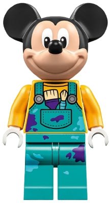 LEGO Minifig dis115 - Mickey Mouse - Dark Turquoise Overalls
