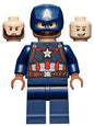 LEGO sh0736 - Kapitán Amerika - tmavě modrý oblek, červenohnědé ruce, helma