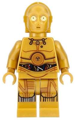 LEGO sw0700 - C-3PO - Barevné dráty, potištěné nohy