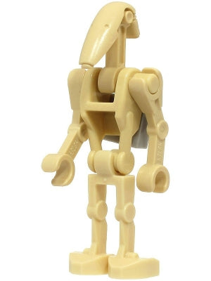 LEGO sw1320 - Bojový droid - hnědá, světle modrošedá spona na zadní straně
