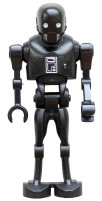 LEGO Minifig sw1412 - K-2SO Droid - Dark Silver Chest Panel