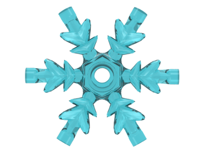 LEGO Part x789 - Rock 4 x 4 Crystal, Ice Snowflake