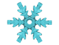 LEGO Part x789 - Rock 4 x 4 Crystal, Ice Snowflake